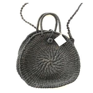 Abaca woven circle bag brand new with tags